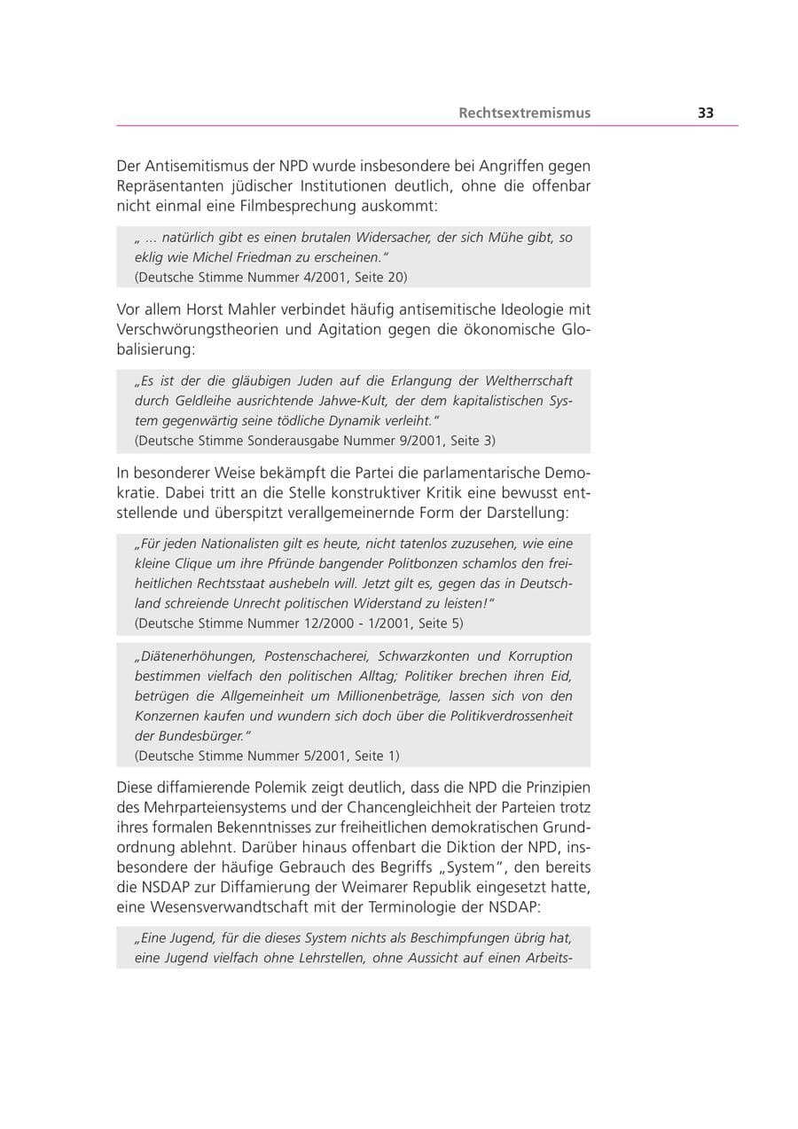 Seite 34 des Verfassungsschutzbericht 2001 Bayern