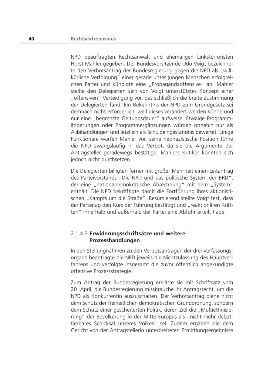 Seite 41 des Verfassungsschutzbericht 2001 Bayern