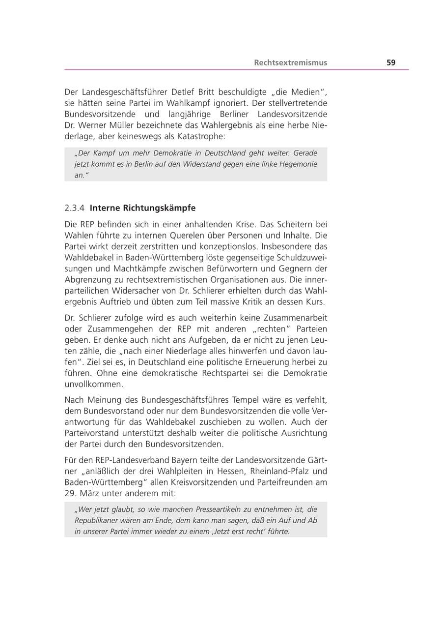 Seite 60 des Verfassungsschutzbericht 2001 Bayern