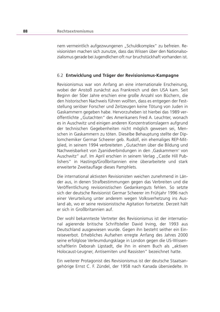 Seite 89 des Verfassungsschutzbericht 2001 Bayern