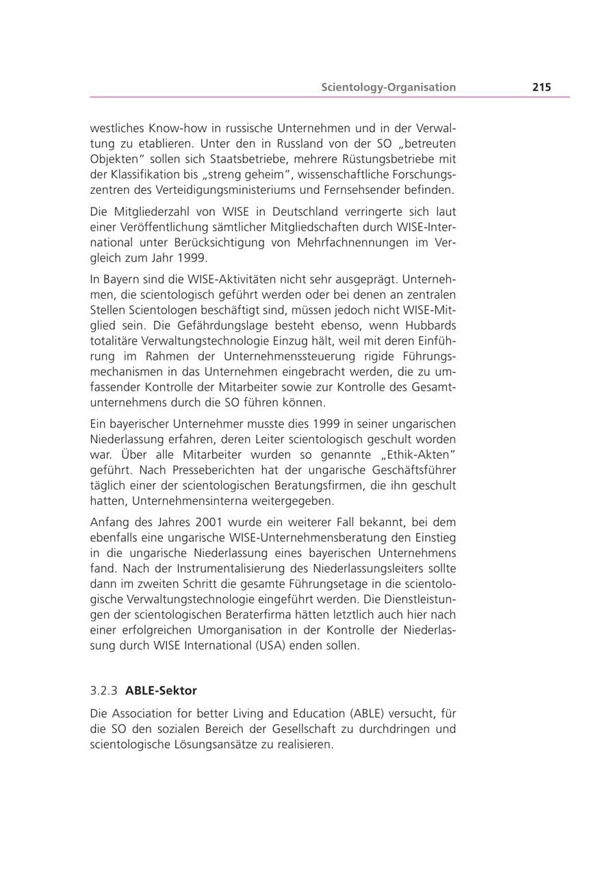 Seite 215 des Verfassungsschutzbericht 2002 Bayern