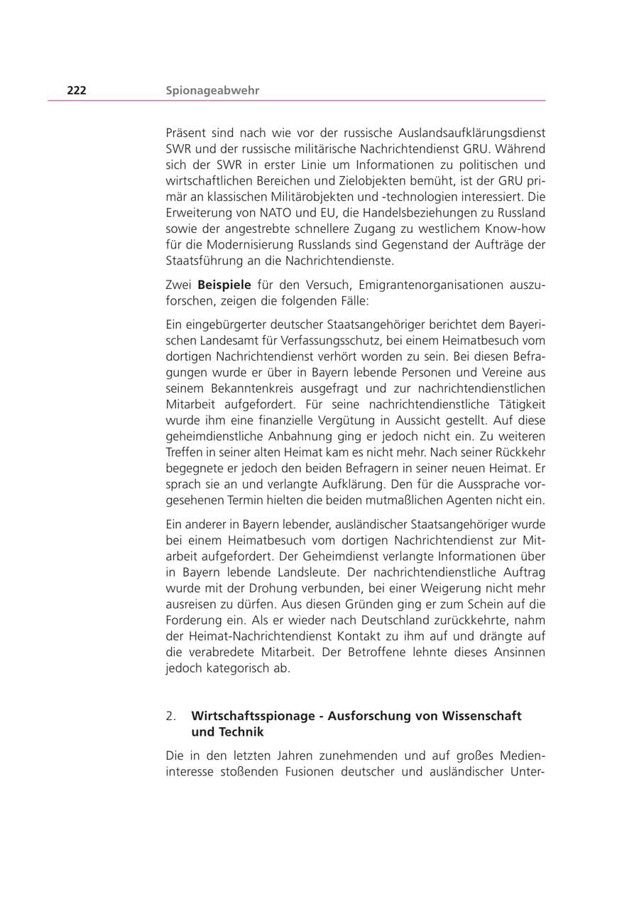 Seite 222 des Verfassungsschutzbericht 2002 Bayern