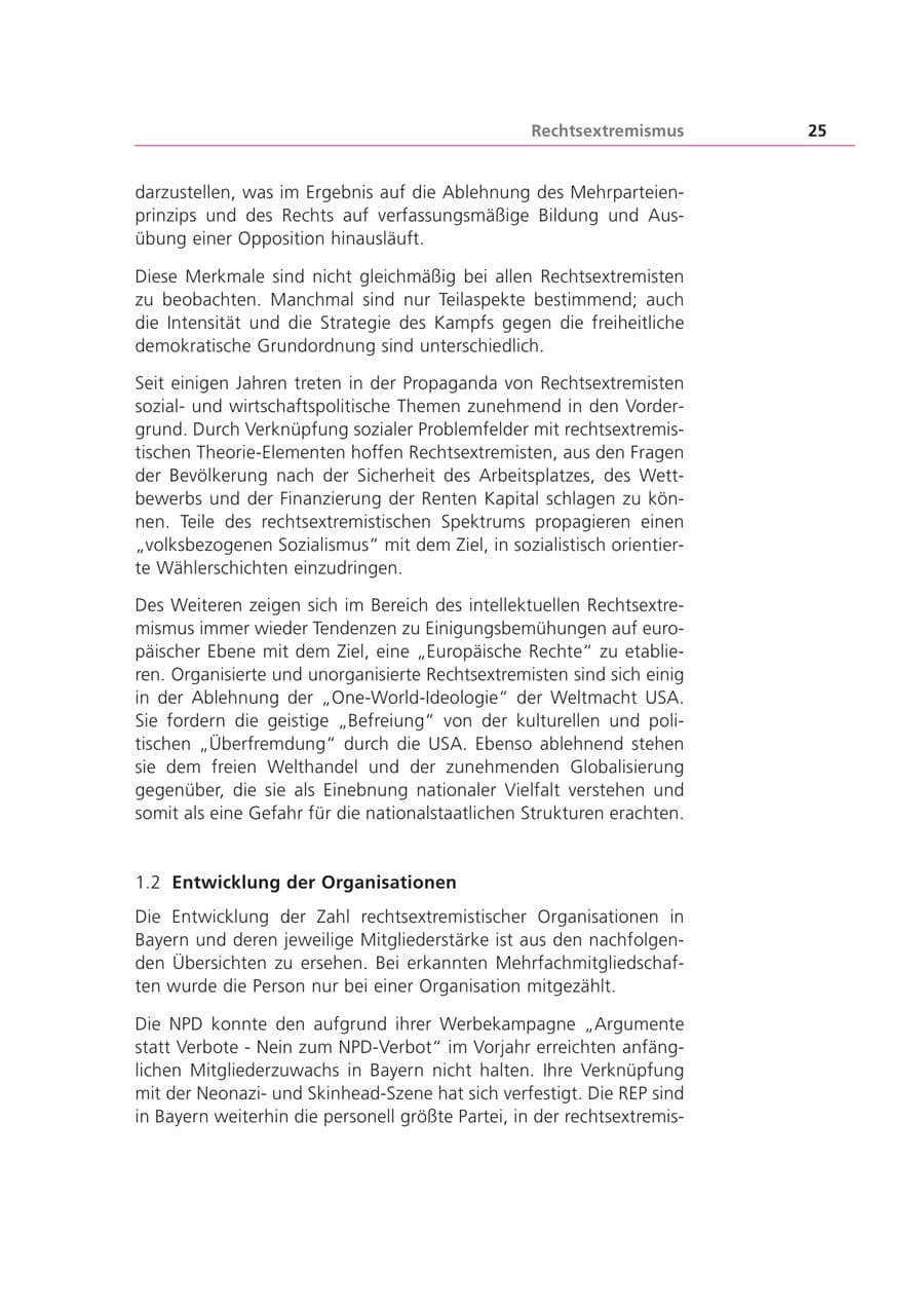 Seite 25 des Verfassungsschutzbericht 2002 Bayern