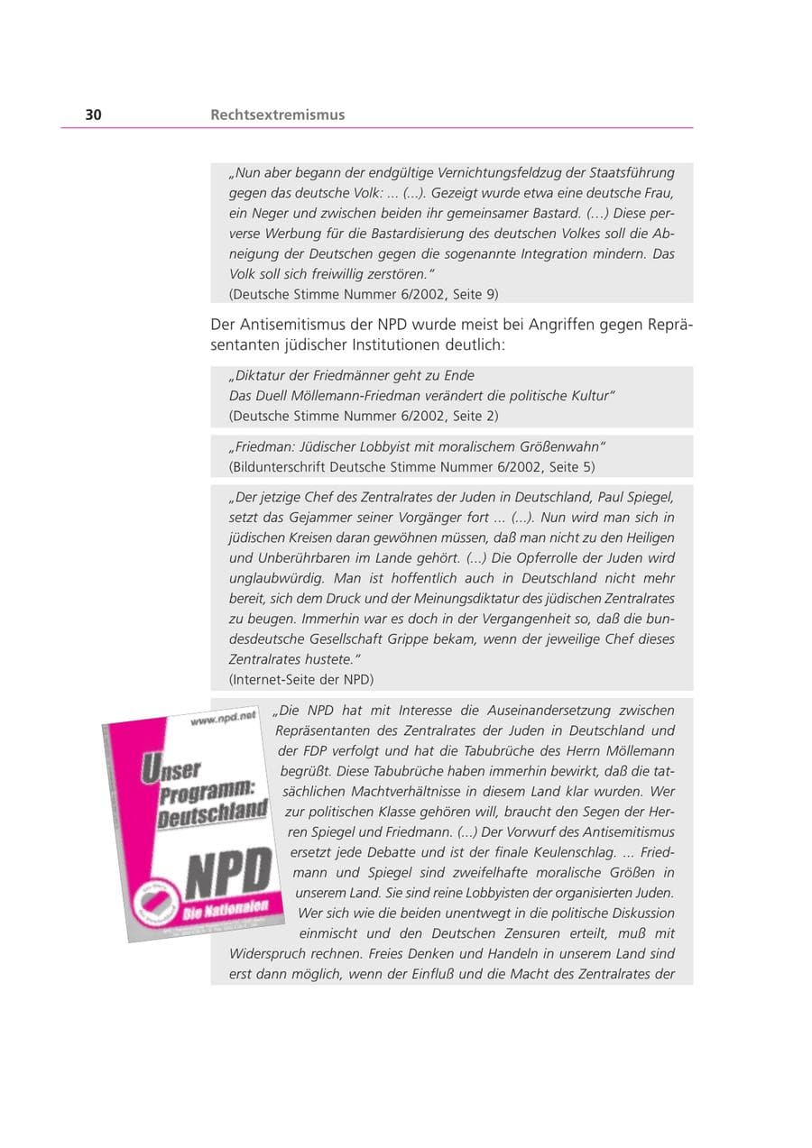 Seite 30 des Verfassungsschutzbericht 2002 Bayern