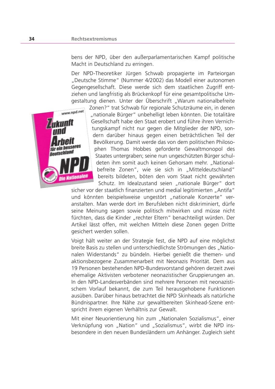 Seite 34 des Verfassungsschutzbericht 2002 Bayern