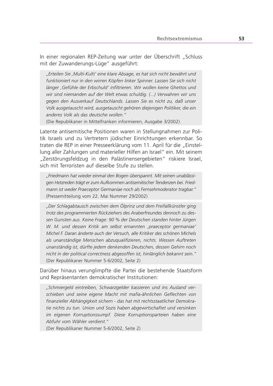 Seite 53 des Verfassungsschutzbericht 2002 Bayern