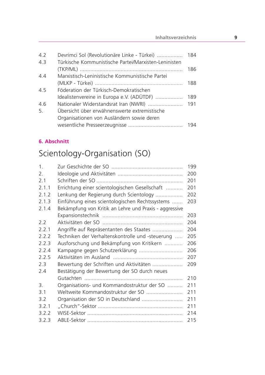 Seite 9 des Verfassungsschutzbericht 2002 Bayern