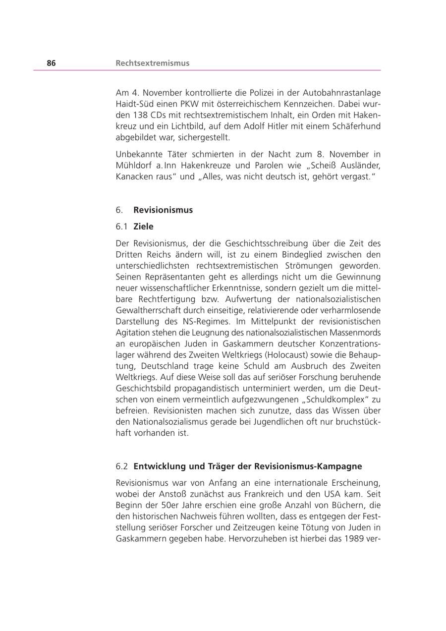 Seite 86 des Verfassungsschutzbericht 2002 Bayern