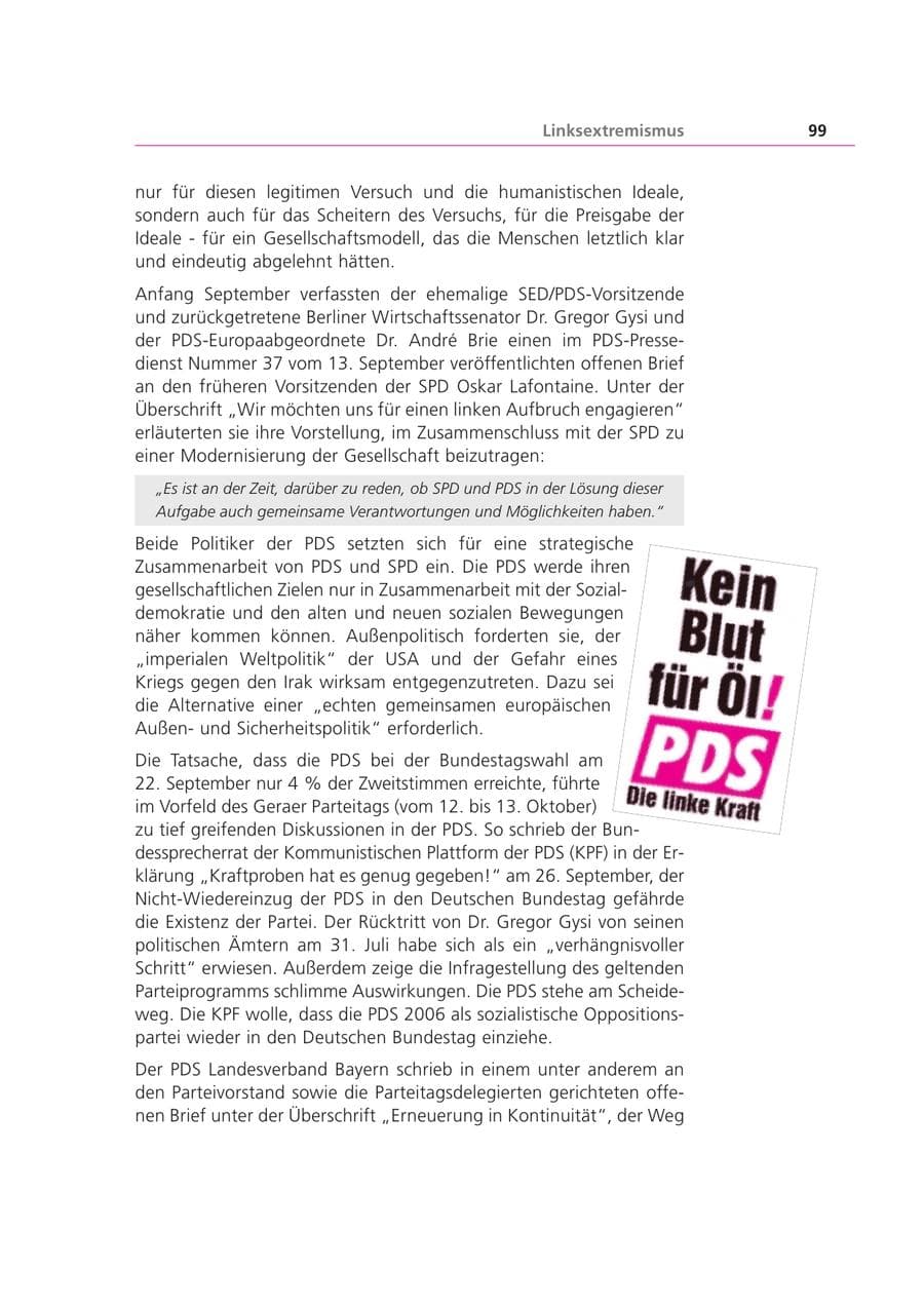 Seite 99 des Verfassungsschutzbericht 2002 Bayern