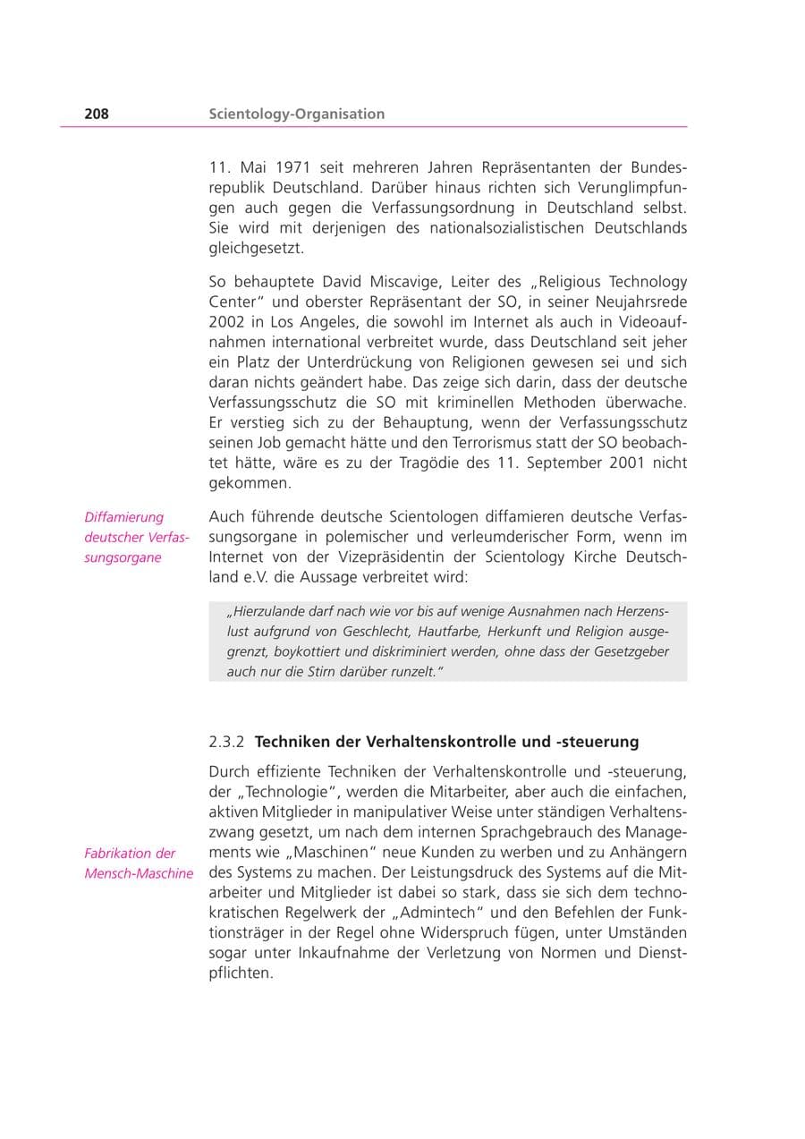Seite 208 des Verfassungsschutzbericht 2003 Bayern