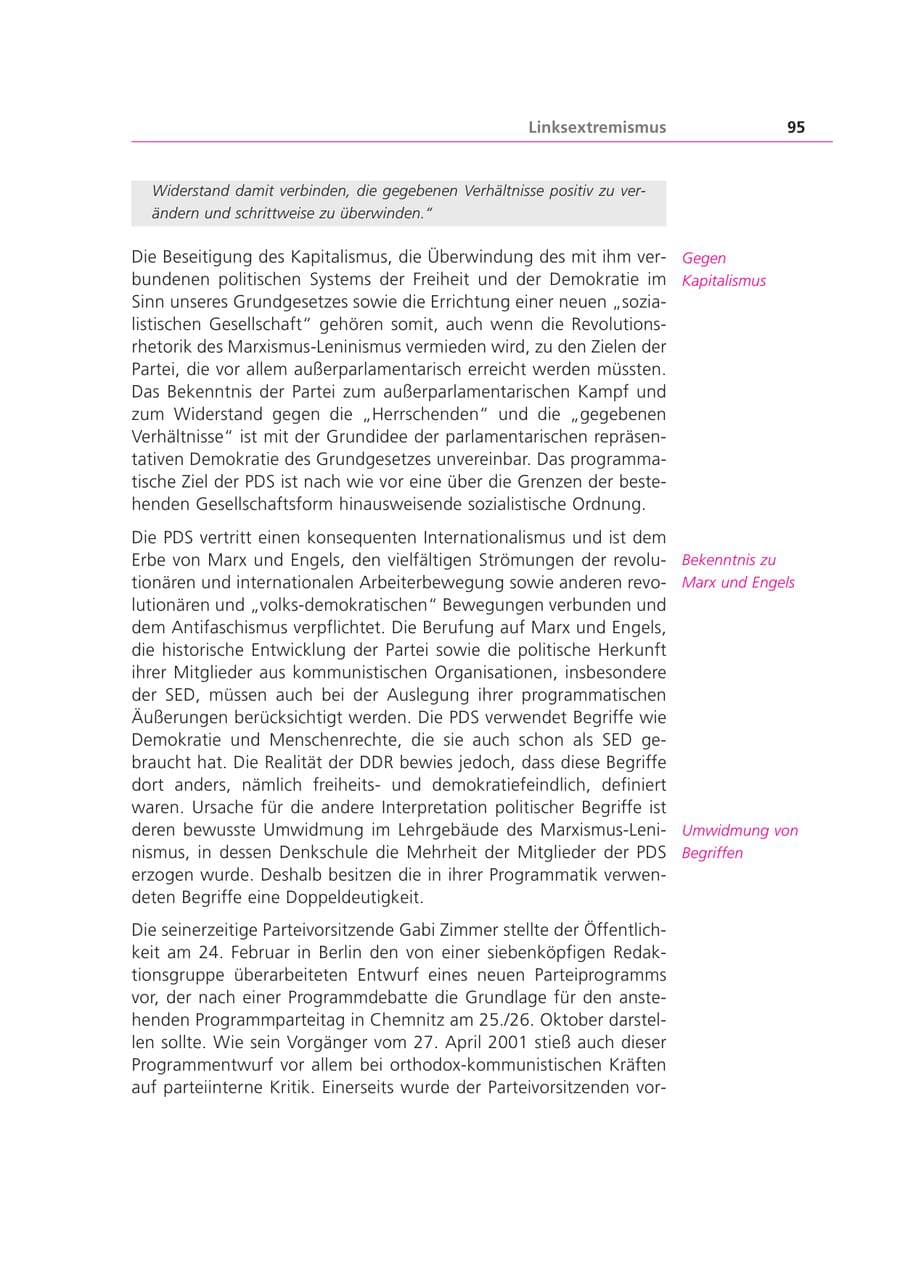Seite 95 des Verfassungsschutzbericht 2003 Bayern