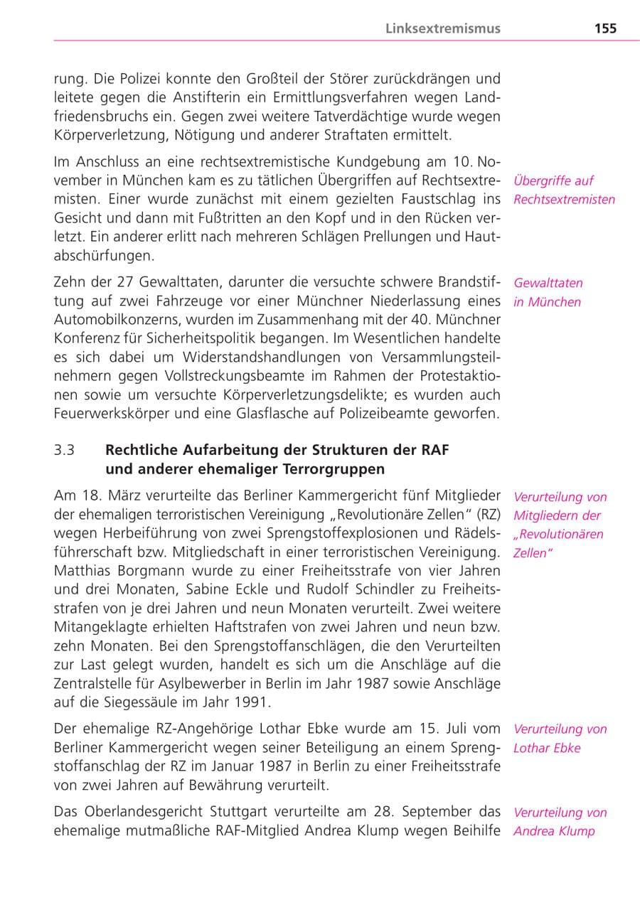 Seite 155 des Verfassungsschutzbericht 2004 Bayern