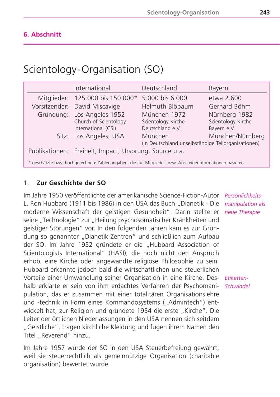 Seite 243 des Verfassungsschutzbericht 2004 Bayern