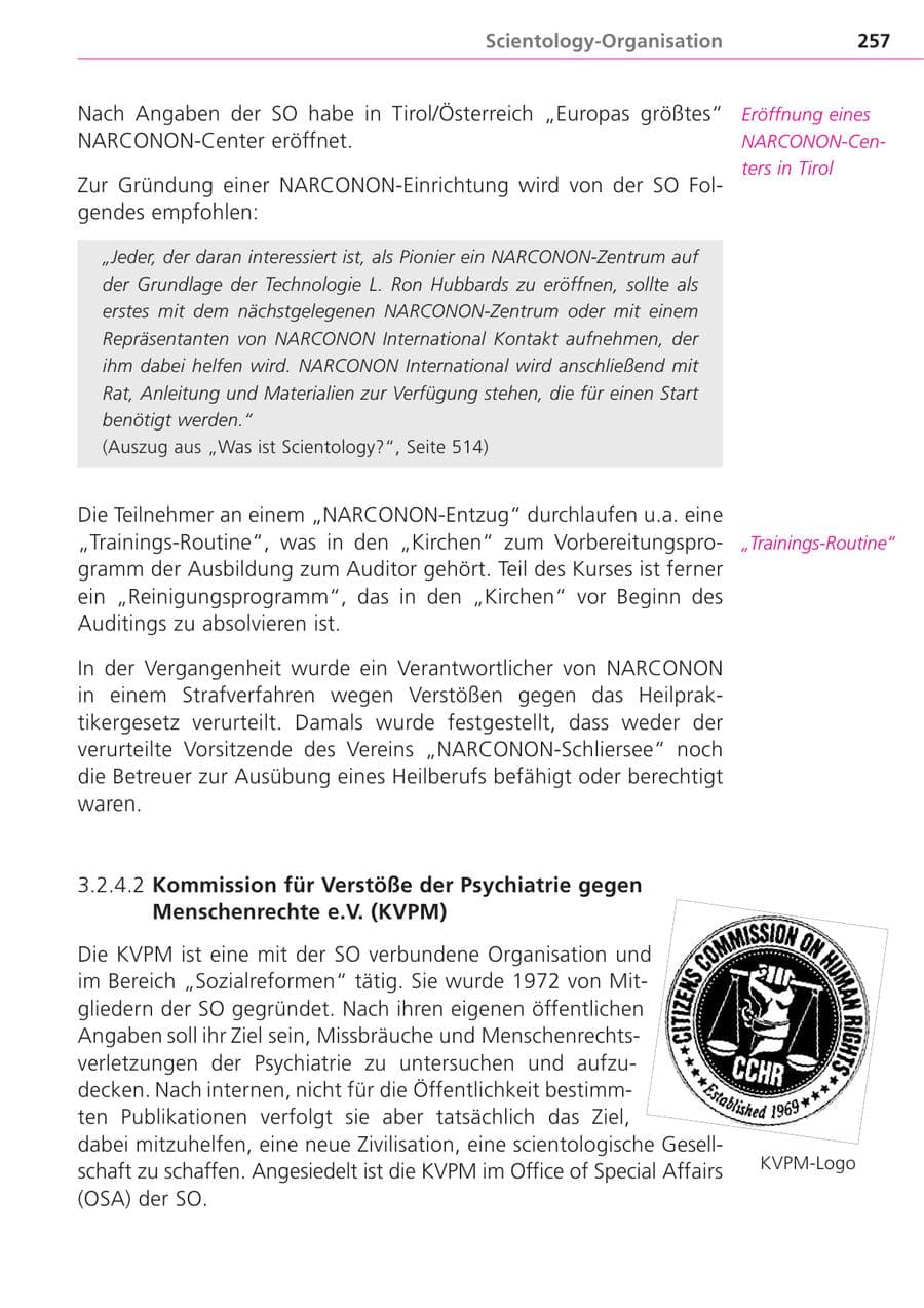 Seite 257 des Verfassungsschutzbericht 2004 Bayern