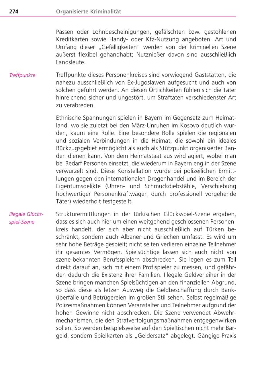 Seite 274 des Verfassungsschutzbericht 2004 Bayern