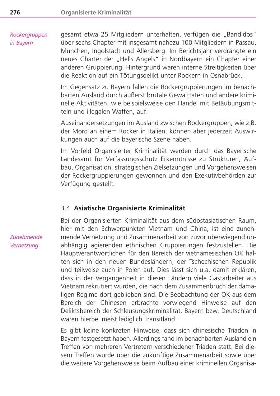 Seite 276 des Verfassungsschutzbericht 2004 Bayern