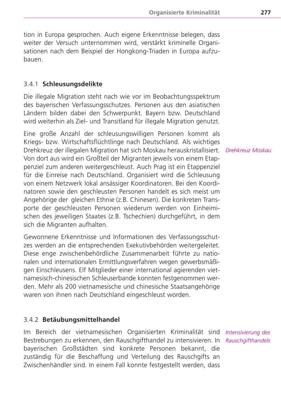 Seite 277 des Verfassungsschutzbericht 2004 Bayern