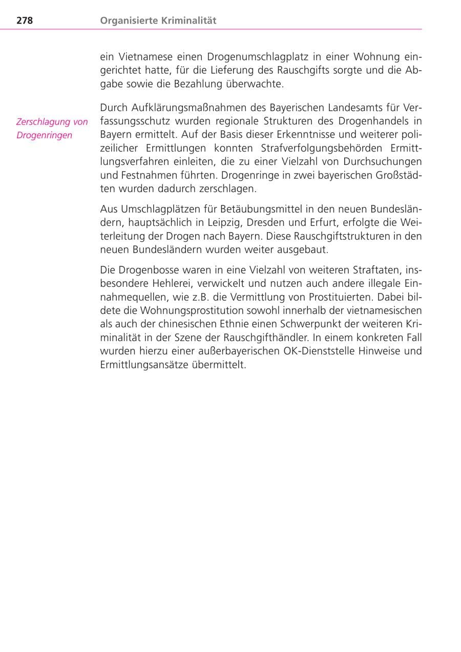Seite 278 des Verfassungsschutzbericht 2004 Bayern