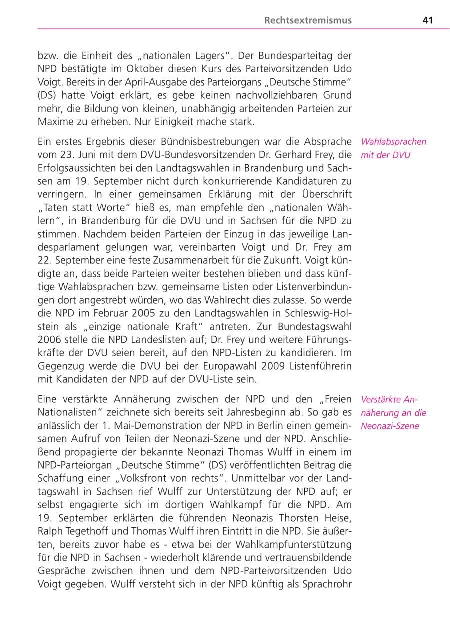 Seite 41 des Verfassungsschutzbericht 2004 Bayern