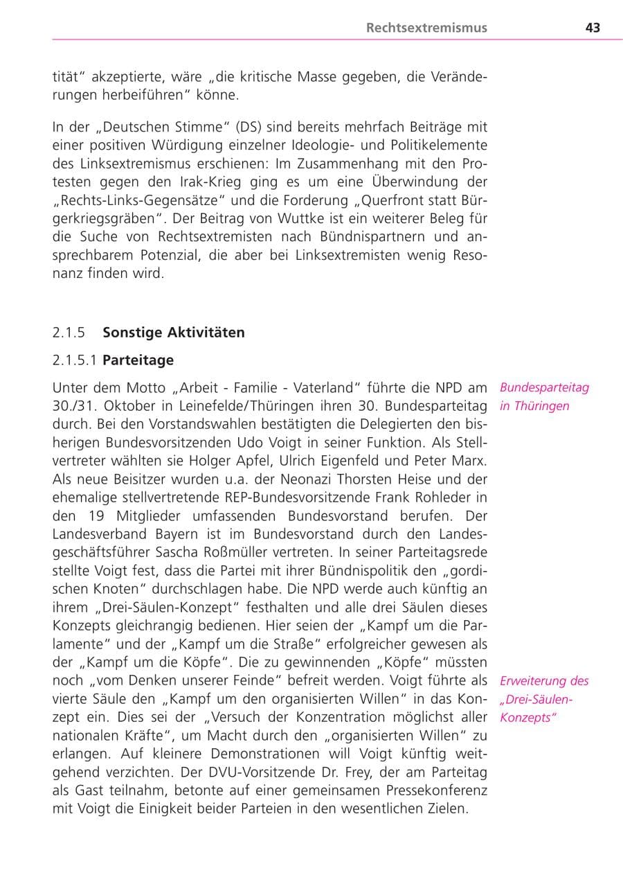 Seite 43 des Verfassungsschutzbericht 2004 Bayern