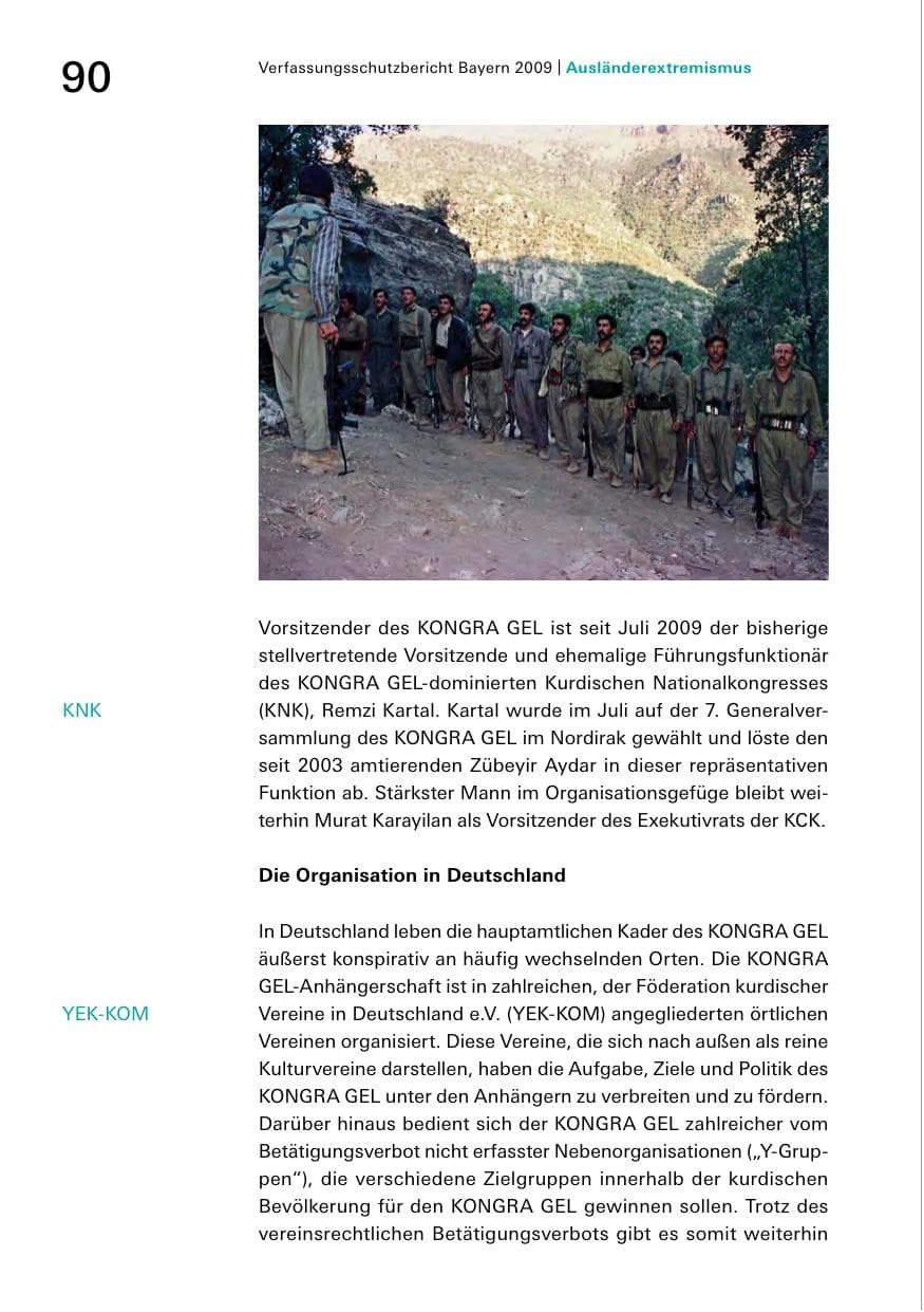 Seite 92 des Verfassungsschutzbericht 2009 Bayern
