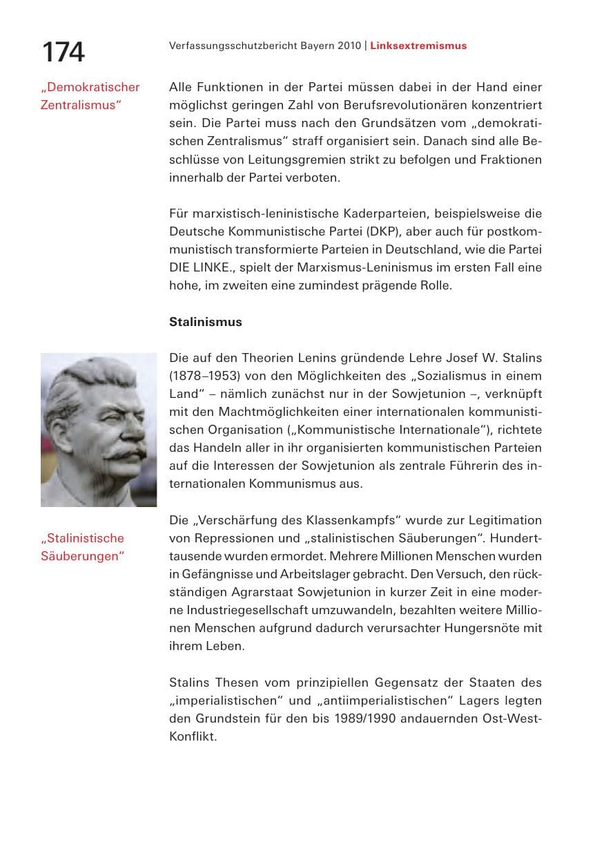 Seite 176 des Verfassungsschutzbericht 2010 Bayern