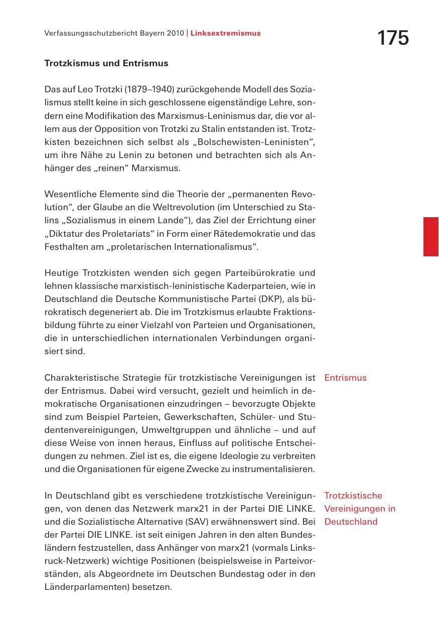 Seite 177 des Verfassungsschutzbericht 2010 Bayern