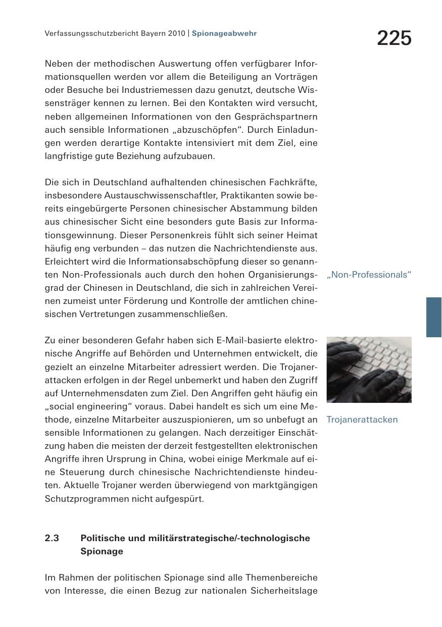 Seite 227 des Verfassungsschutzbericht 2010 Bayern
