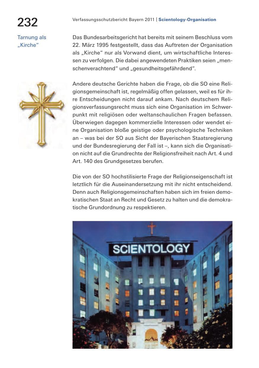 Seite 234 des Verfassungsschutzbericht 2011 Bayern