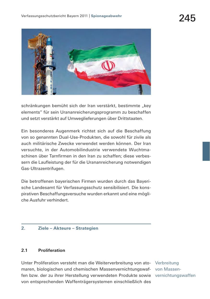 Seite 247 des Verfassungsschutzbericht 2011 Bayern