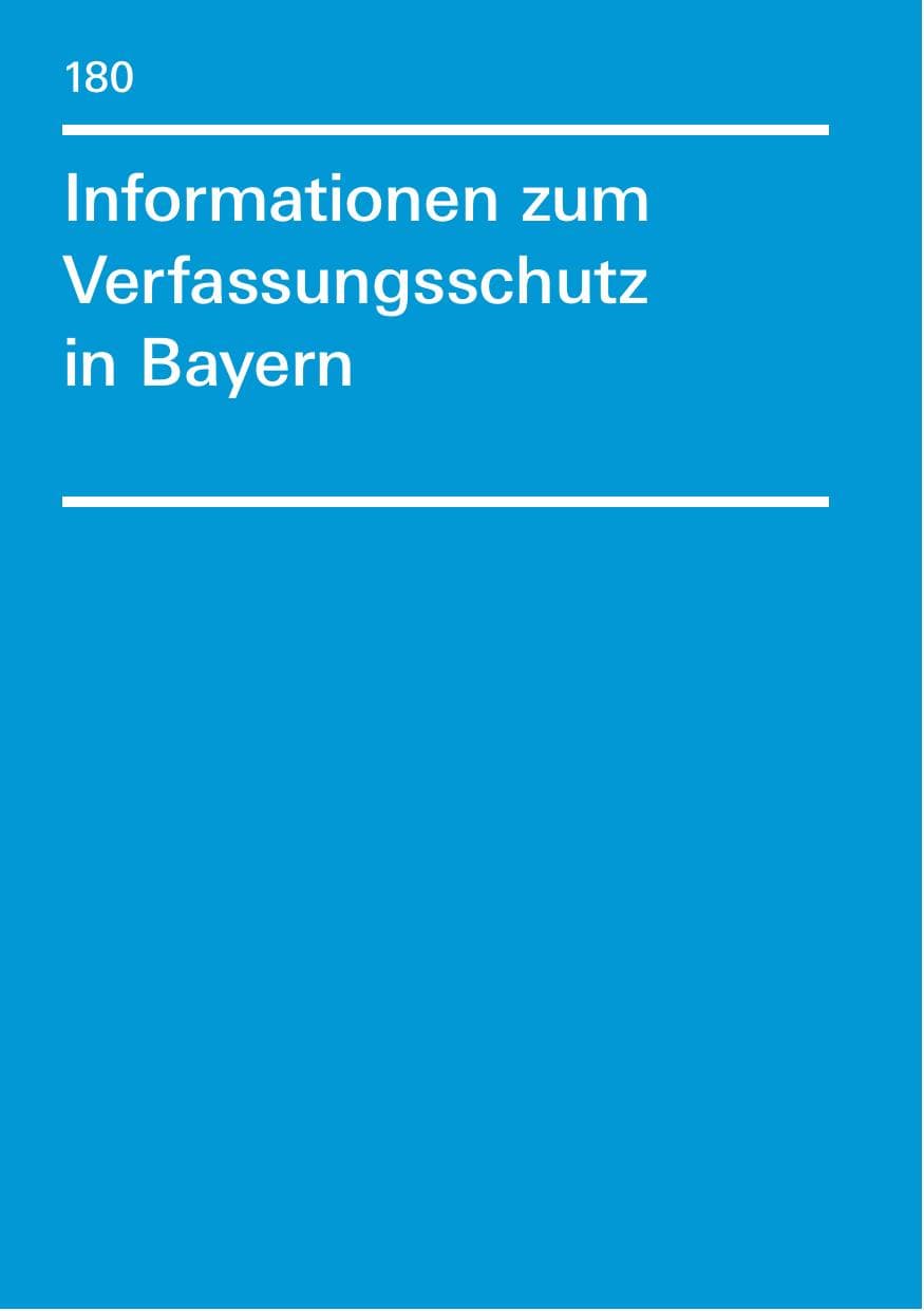 Seite 180 des Verfassungsschutzbericht 2012 Bayern