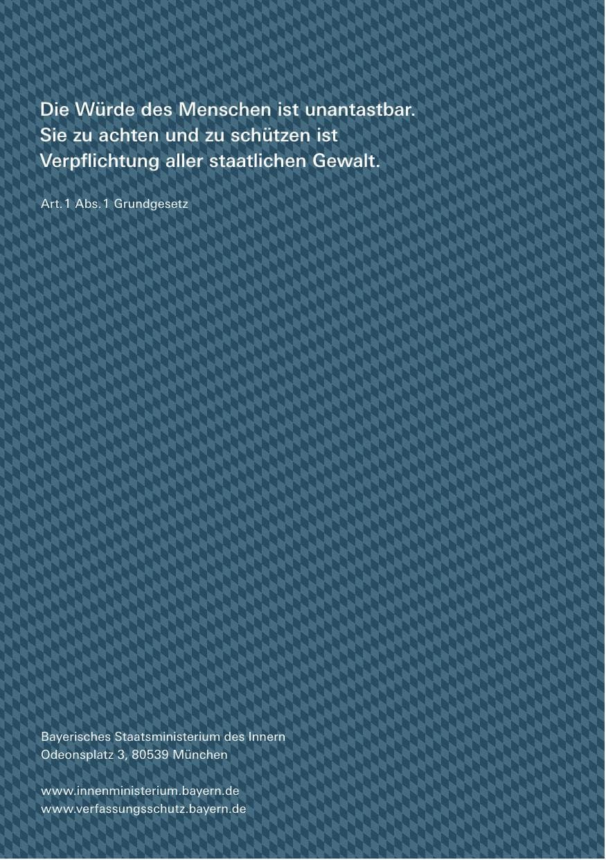 Seite 190 des Verfassungsschutzbericht 2012 Bayern