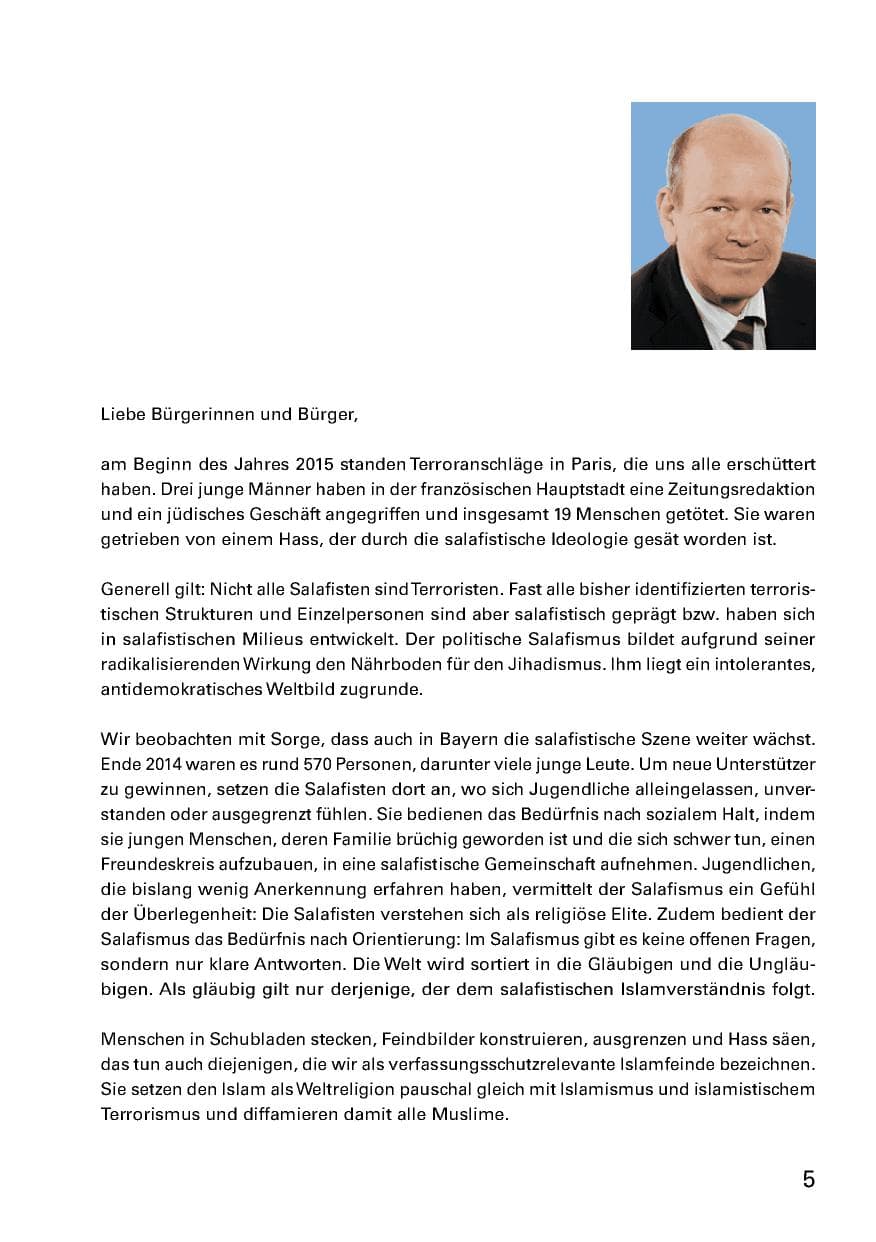 Seite 7 des Verfassungsschutzbericht 2014 Bayern