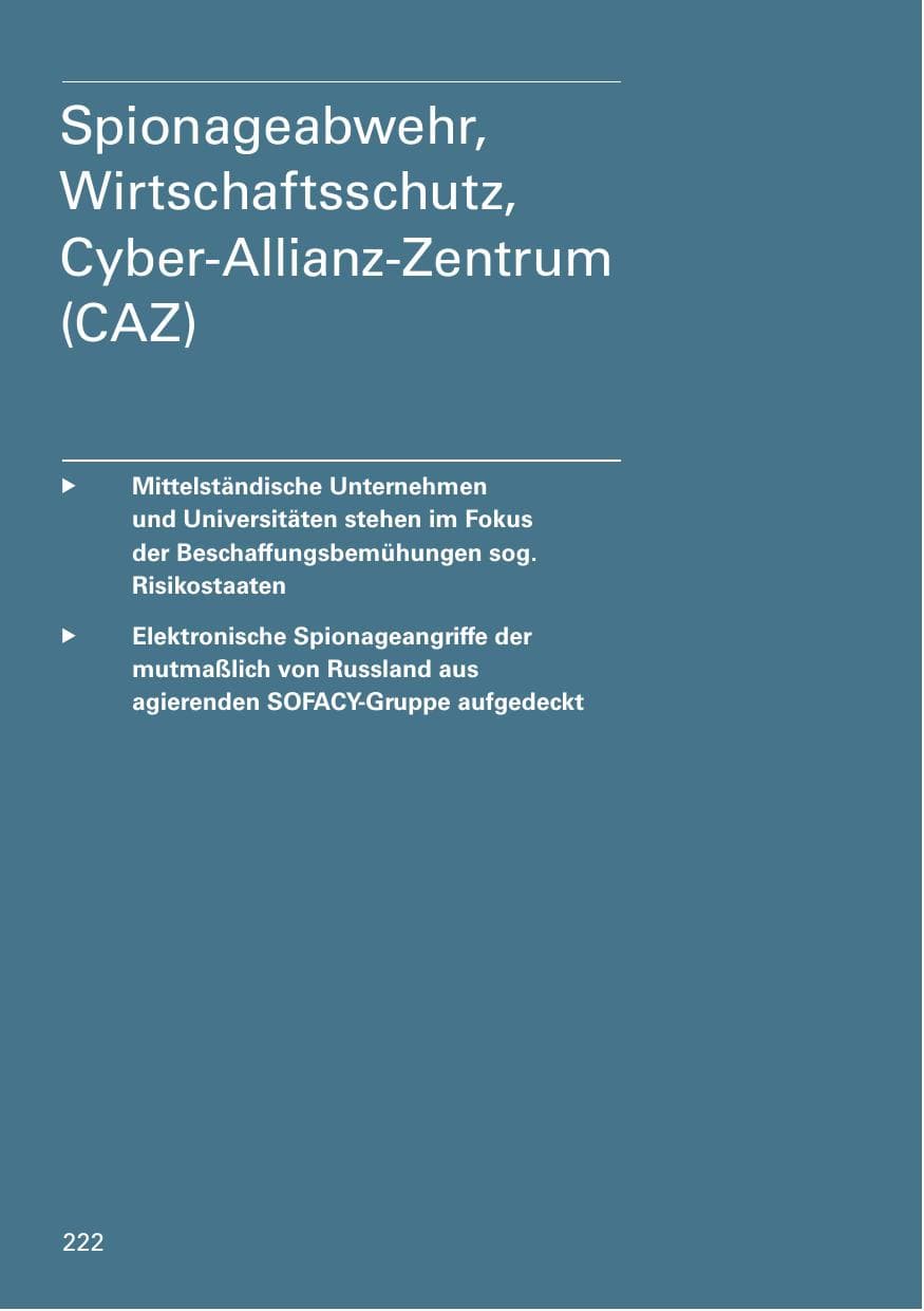 Seite 224 des Verfassungsschutzbericht 2015 Bayern