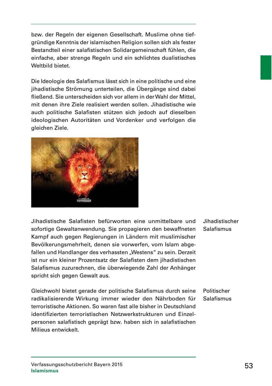 Seite 55 des Verfassungsschutzbericht 2015 Bayern