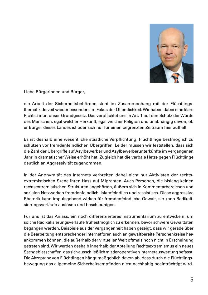Seite 7 des Verfassungsschutzbericht 2015 Bayern
