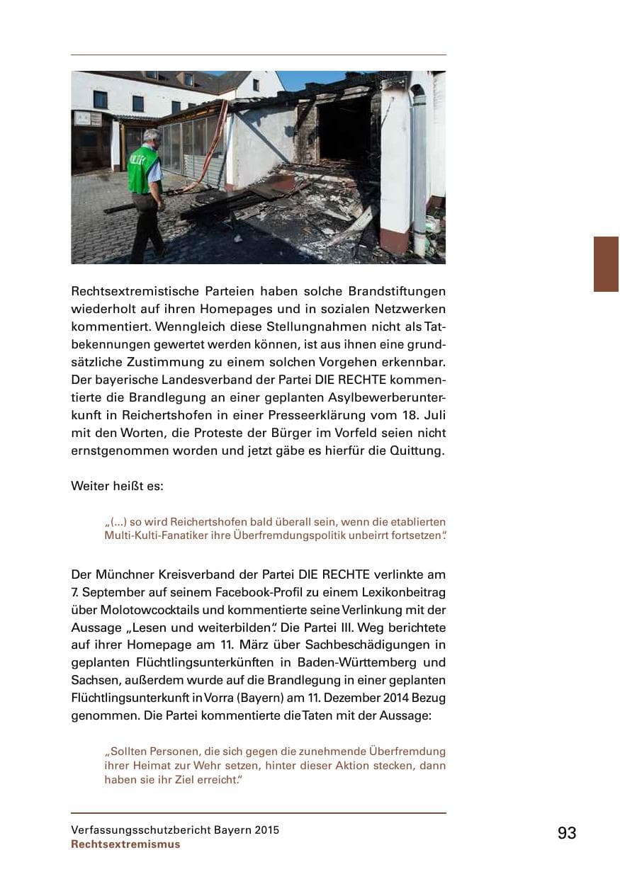 Seite 95 des Verfassungsschutzbericht 2015 Bayern