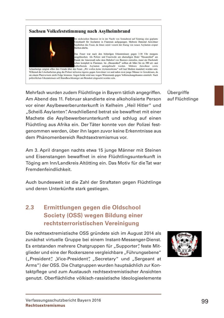 Seite 101 des Verfassungsschutzbericht 2016 Bayern