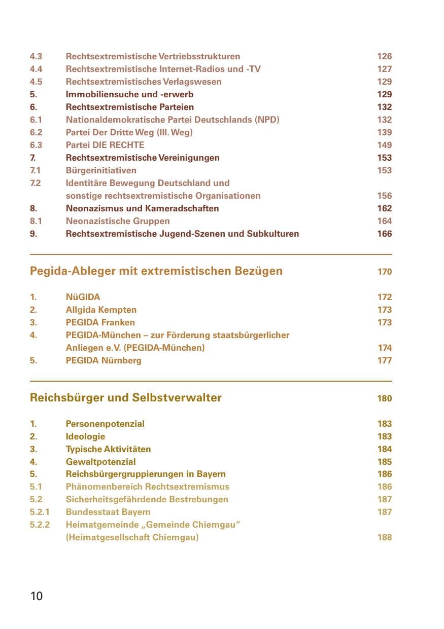 Seite 12 des Verfassungsschutzbericht 2016 Bayern