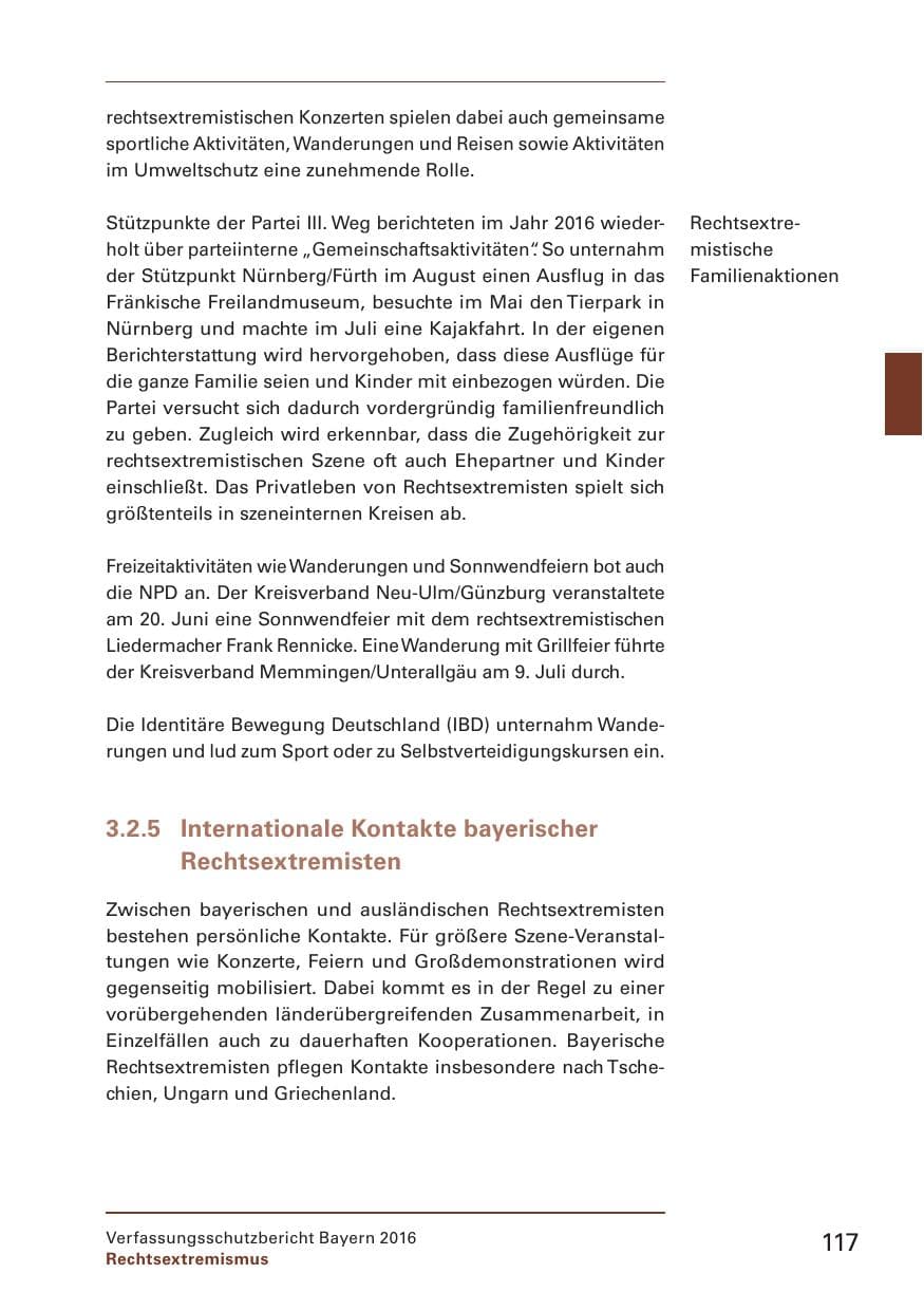 Seite 119 des Verfassungsschutzbericht 2016 Bayern