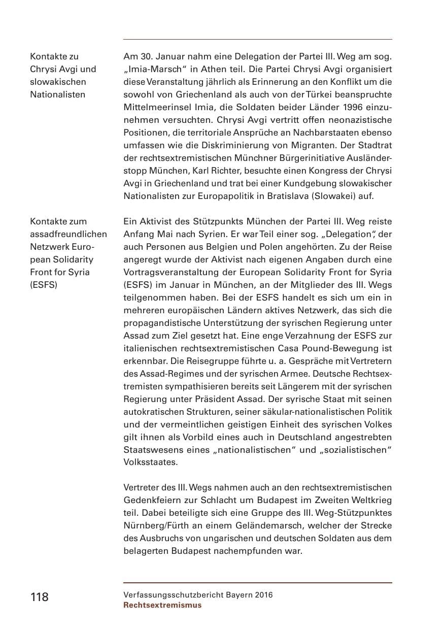 Seite 120 des Verfassungsschutzbericht 2016 Bayern