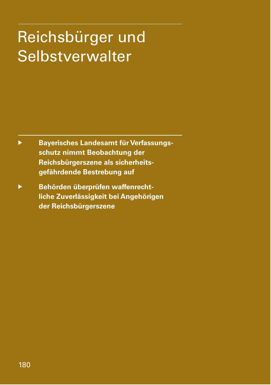 Seite 182 des Verfassungsschutzbericht 2016 Bayern