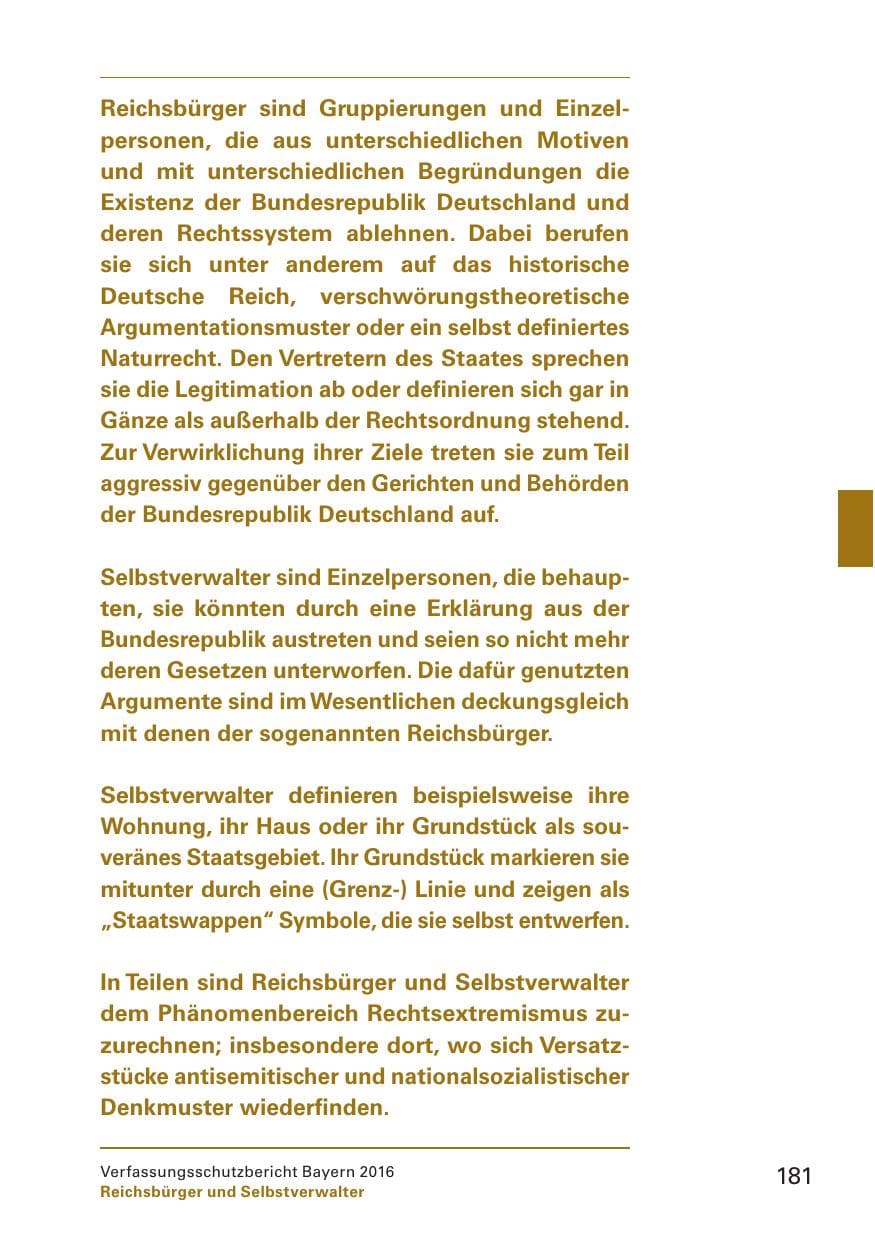Seite 183 des Verfassungsschutzbericht 2016 Bayern
