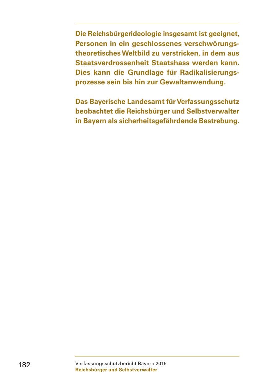 Seite 184 des Verfassungsschutzbericht 2016 Bayern