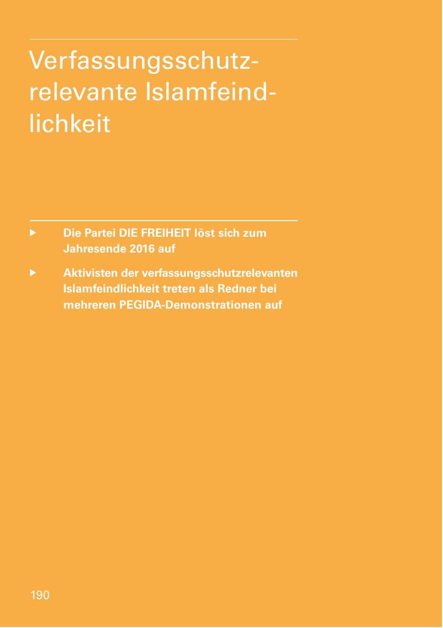 Seite 192 des Verfassungsschutzbericht 2016 Bayern