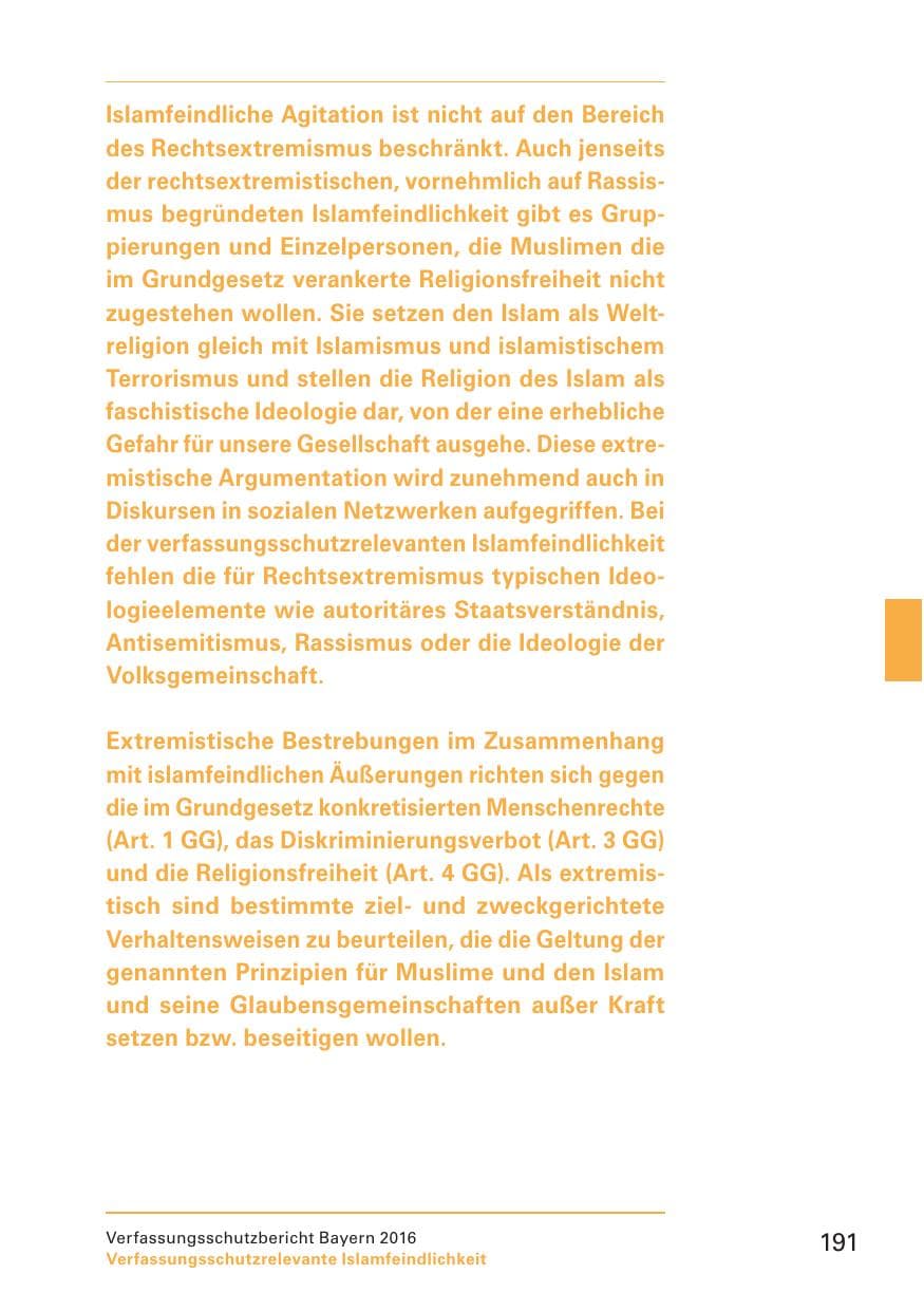 Seite 193 des Verfassungsschutzbericht 2016 Bayern
