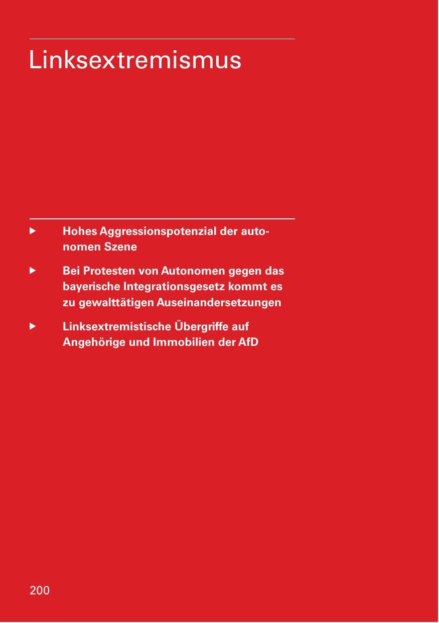 Seite 202 des Verfassungsschutzbericht 2016 Bayern