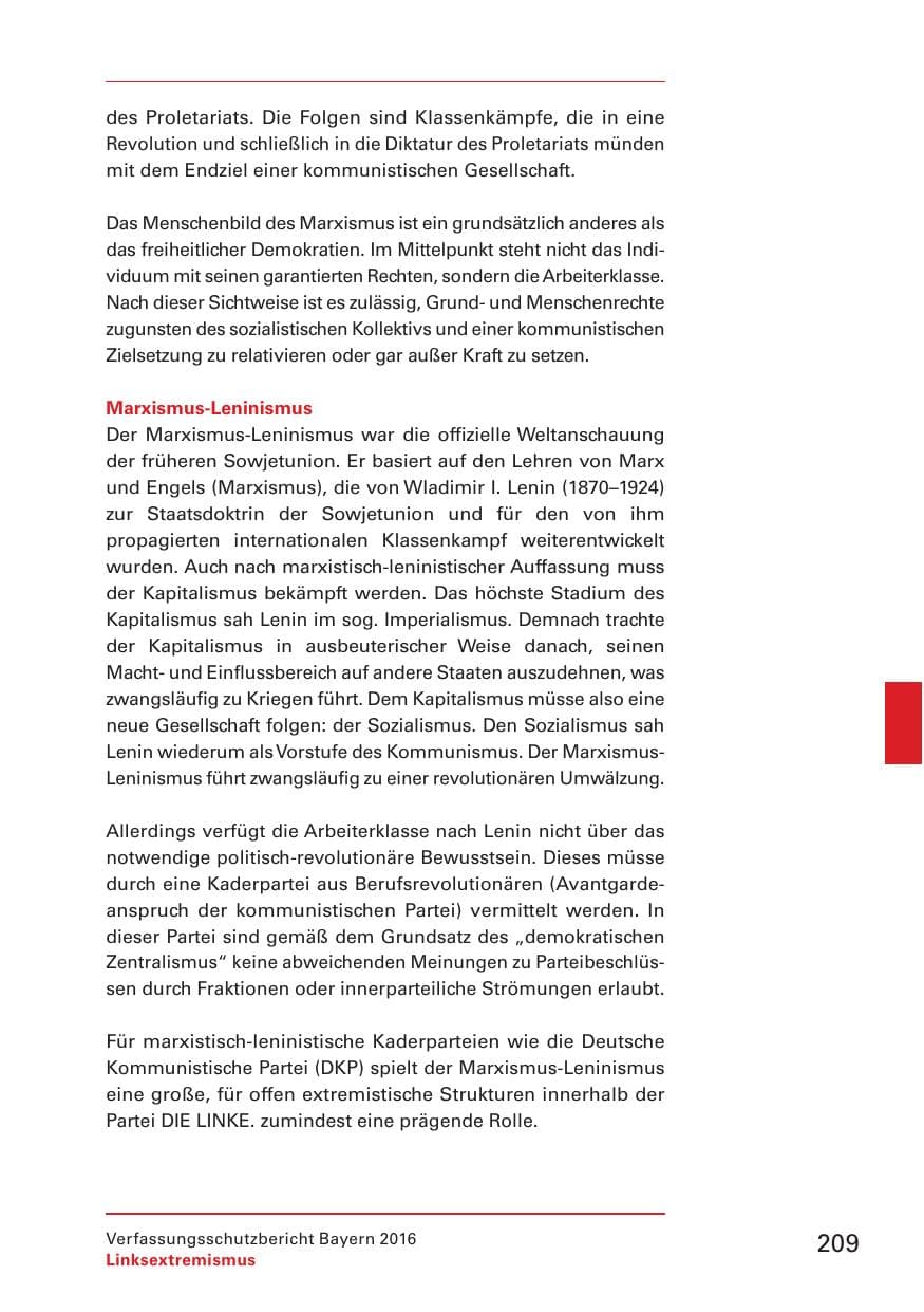 Seite 211 des Verfassungsschutzbericht 2016 Bayern