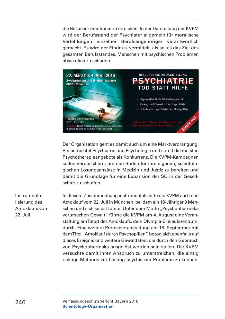 Seite 248 des Verfassungsschutzbericht 2016 Bayern