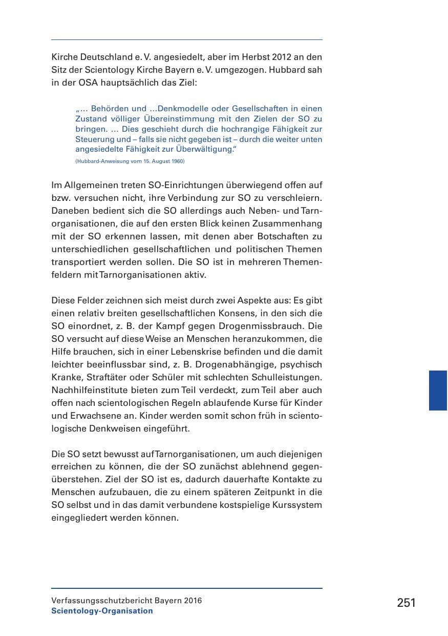 Seite 253 des Verfassungsschutzbericht 2016 Bayern